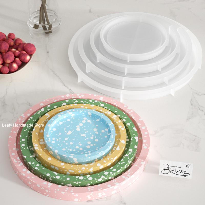 Coaster Mold Round - Circular Tray Silicone Molds for Home
