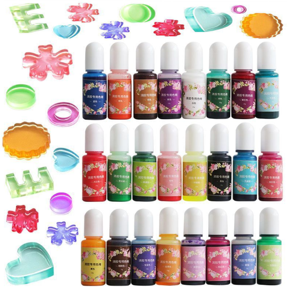 26 Colors 10ml Epoxy Resin Pig – обзор и цена Resin Pigment Set