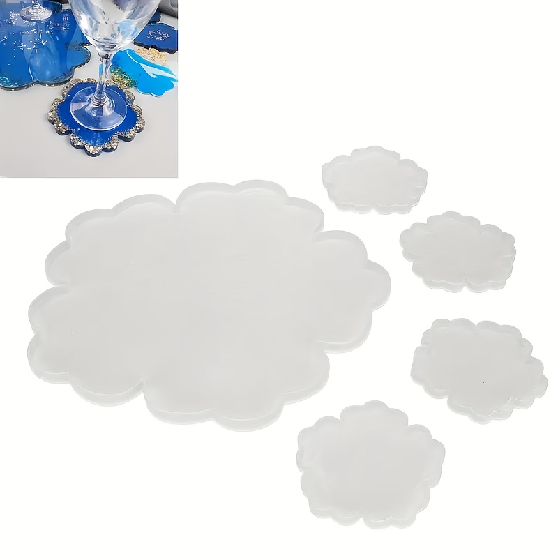 5pcs Mirror Large Flower Small – обзор и цена Silicone Mold Tray