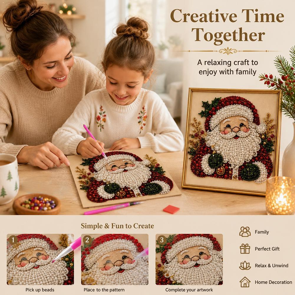 Christmas Santa Claus Pearl Ar – обзор и цена Resin Craft Kit
