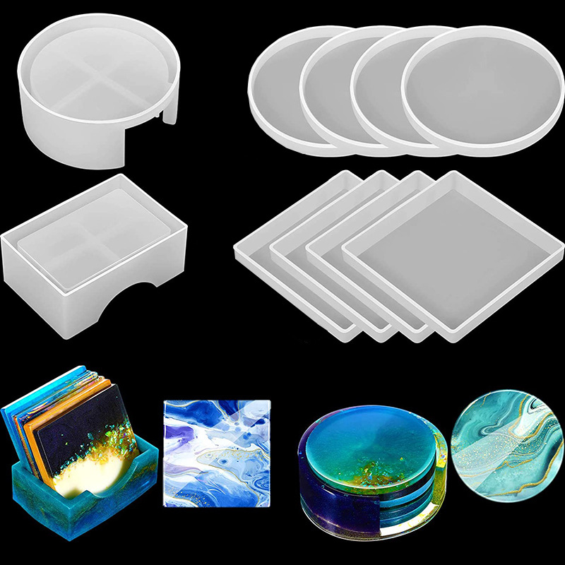 5Pcs/Set DlY Epoxy Resin Cup C – обзор и цена Silicone Mold Tray