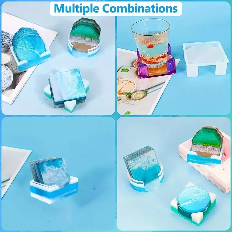 5Pcs/Set DlY Epoxy Resin Cup C – обзор и цена Silicone Mold Tray