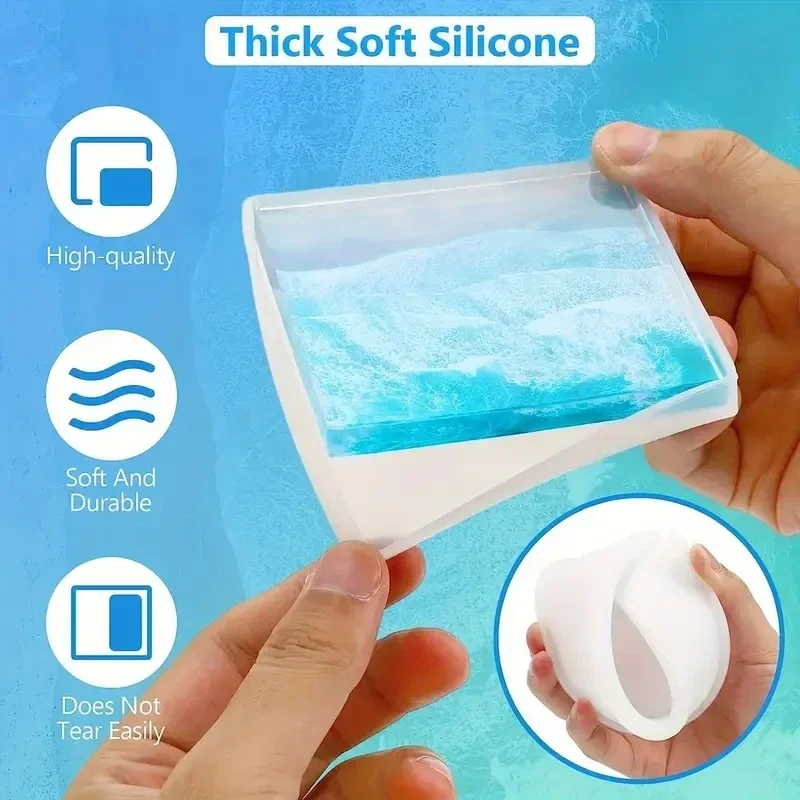 5Pcs/Set DlY Epoxy Resin Cup C – обзор и цена Silicone Mold Tray