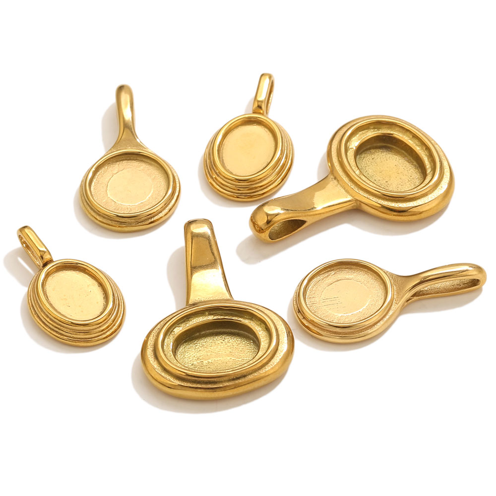 5pcs Stainless Steel Round Ova – обзор и цена Resin Craft Material