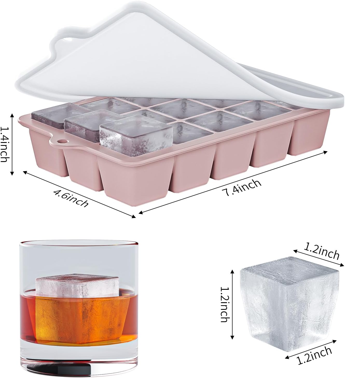 Silicone Ice Cube Tray 3 Pack  – обзор и цена Silicone Mold Tray