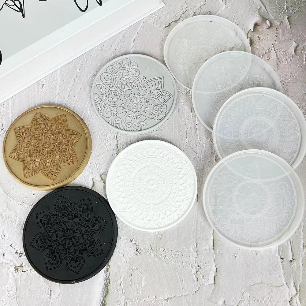 Mandala Round Coaster Resin Si – обзор и цена Coaster Mold Round