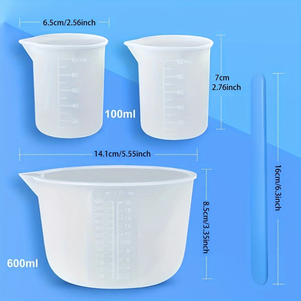 Silicone Measuring Cups, Resin – обзор и цена Mixing Cup Silicone