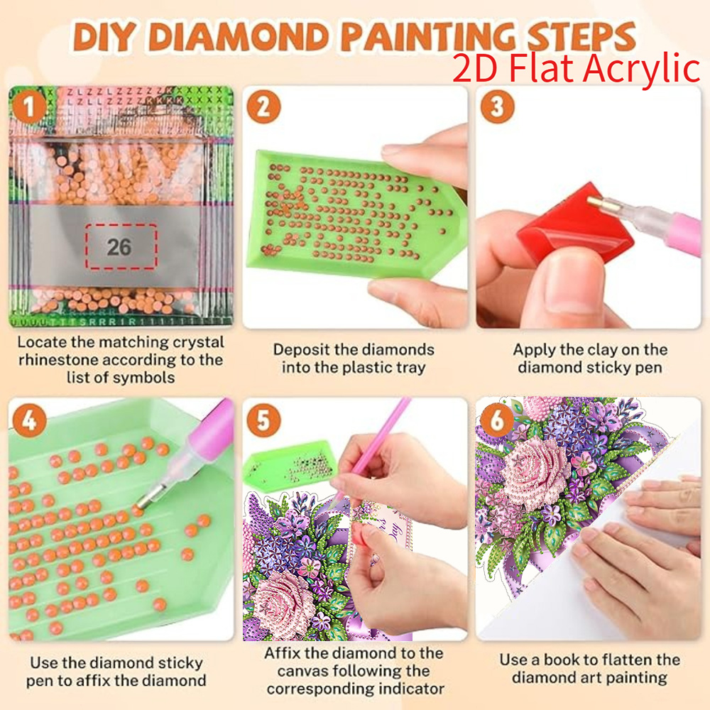 2D Flat Acrylic, 5D DIY Diamon – обзор и цена Resin Craft For Beginners