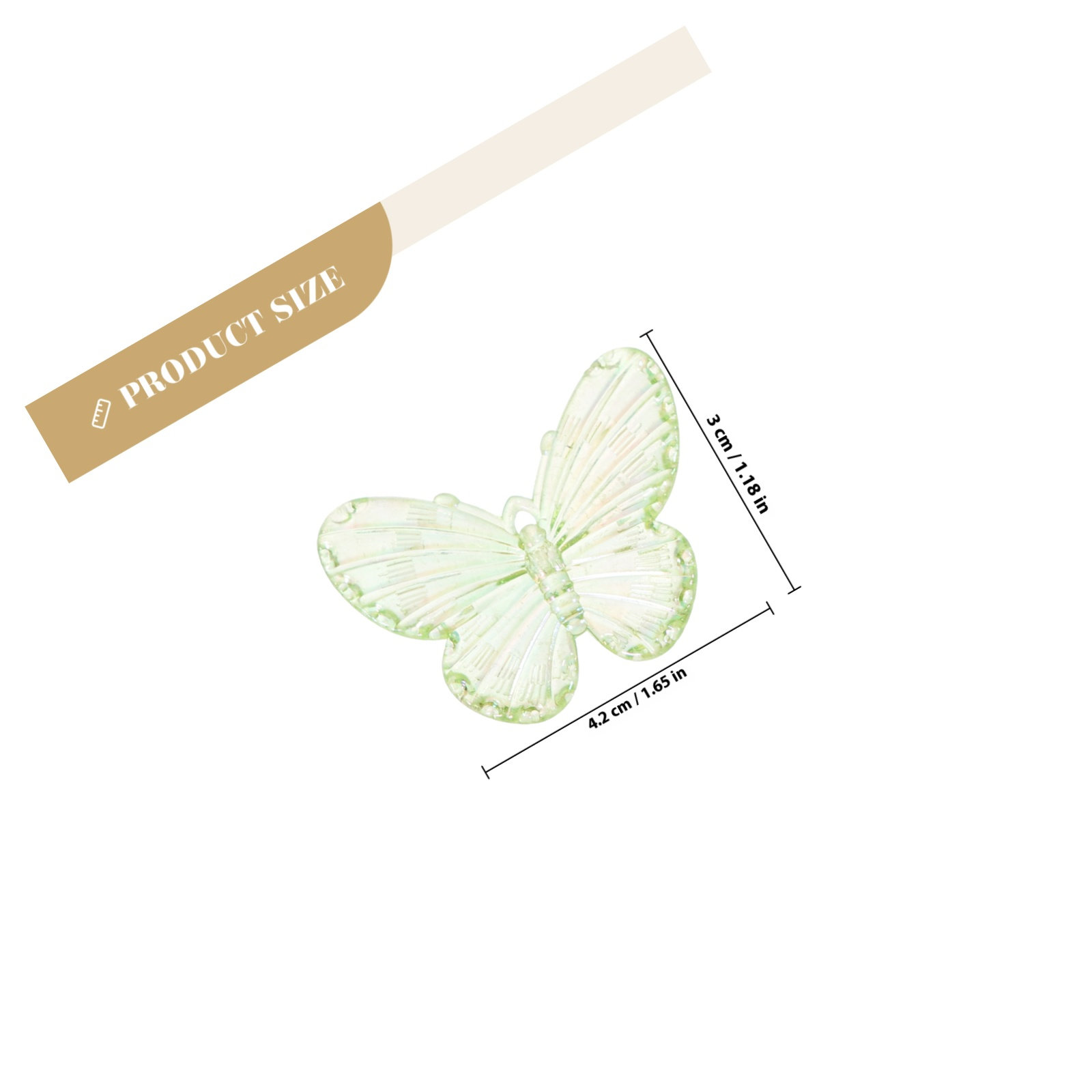 40Pcs Electroplated Butterfly  – обзор и цена Resin Craft Supplies