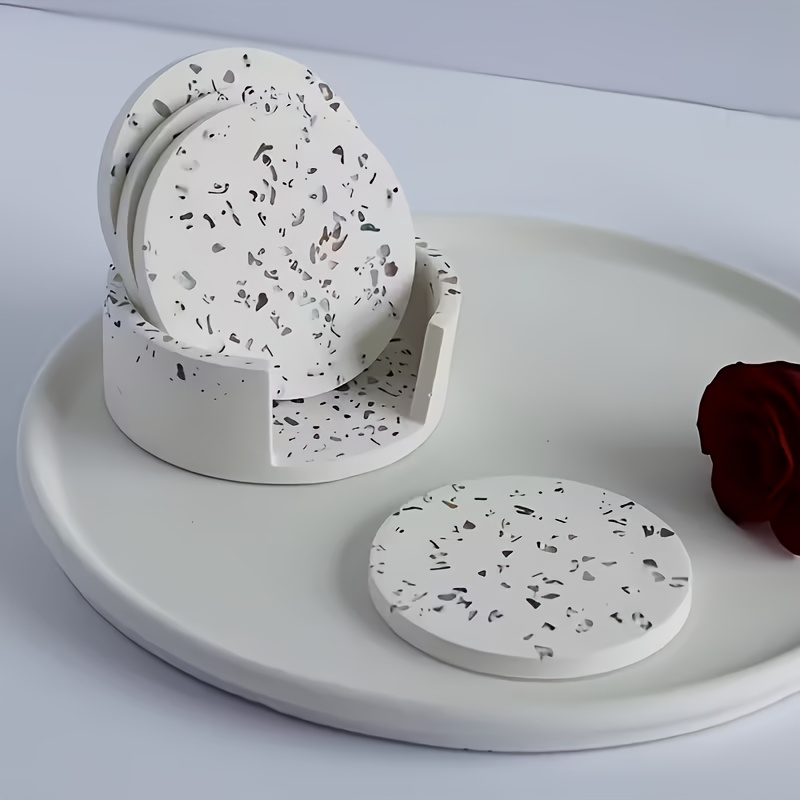5pcs Round Coaster Silicone Mo – обзор и цена Coaster Mold Round