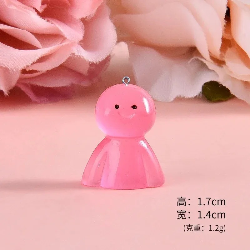 10Pcs Glow In Dark Cartoon Dol – обзор и цена Resin Craft Material