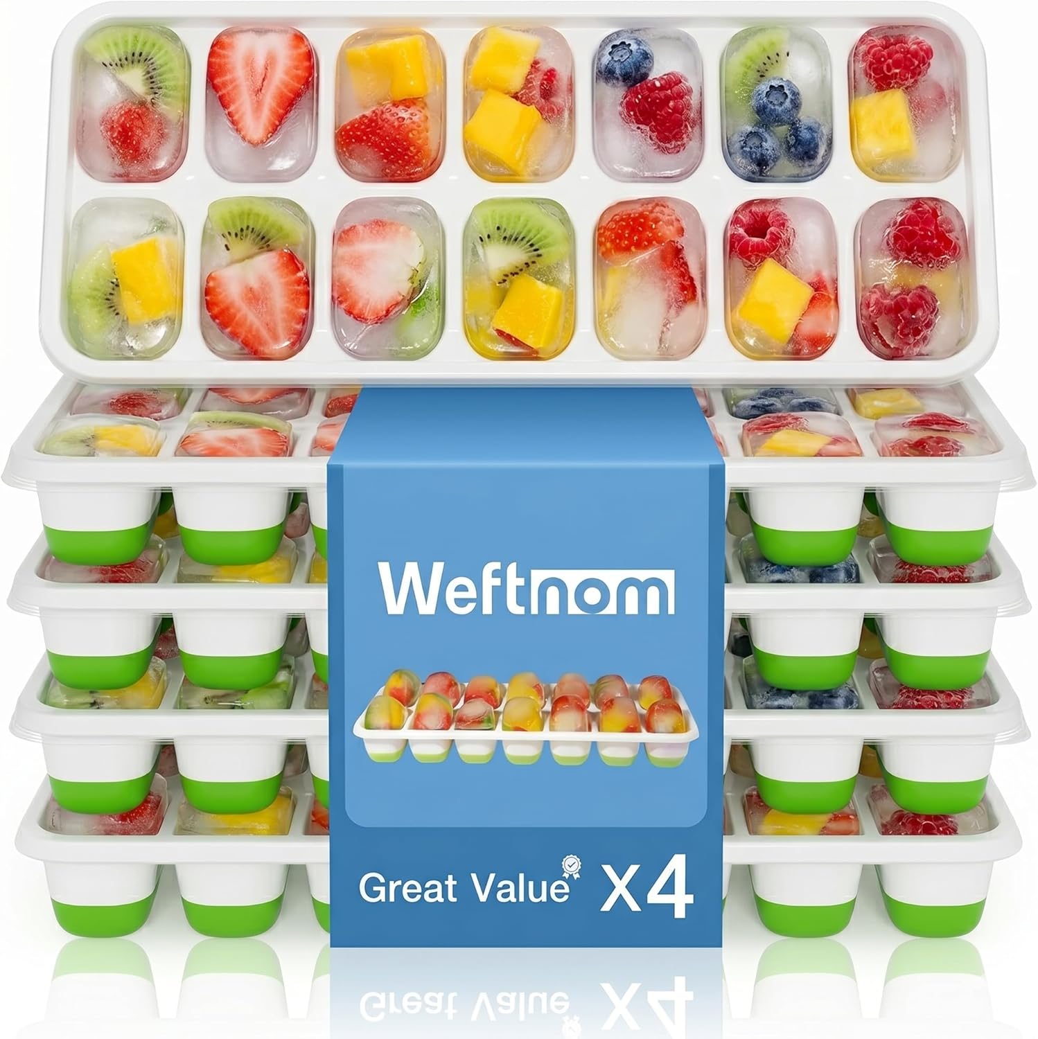 Ice Cube Trays with Lids for F – обзор и цена Silicone Mold Tray
