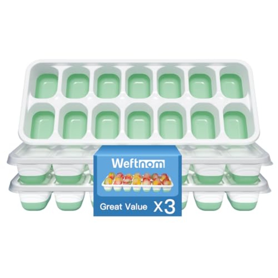 Ice Cube Tray with Lid, 3 Pack – обзор и цена Silicone Mold Tray