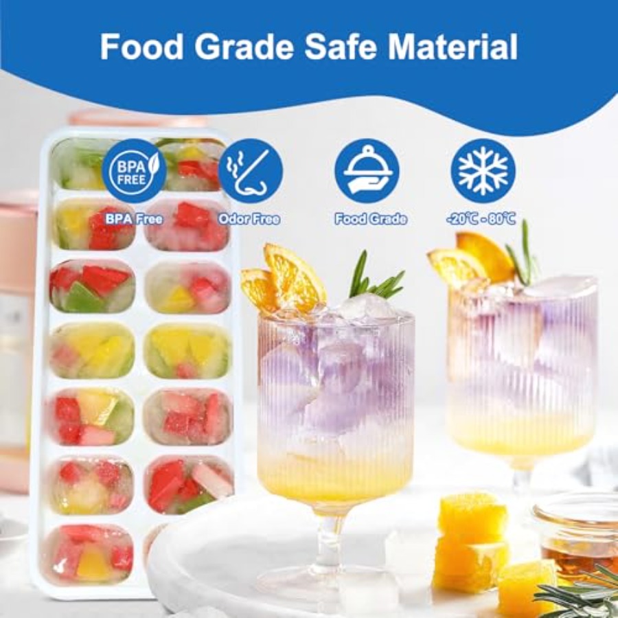 Ice Cube Tray with Lid, 3 Pack – обзор и цена Silicone Mold Tray