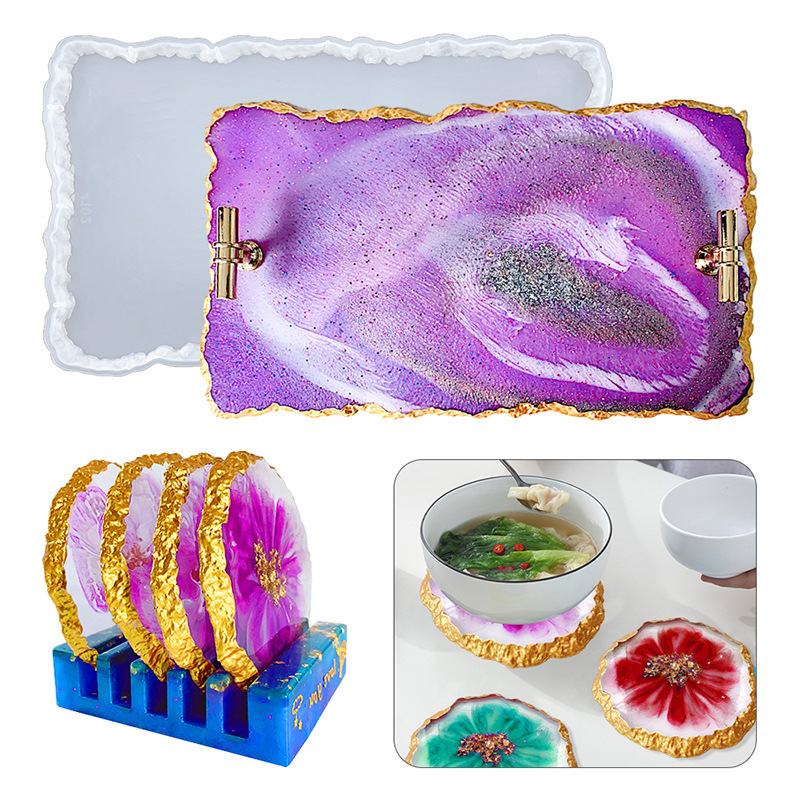 DM413 Drusy Coaster Resin Mold – обзор и цена Resin Craft Ideas