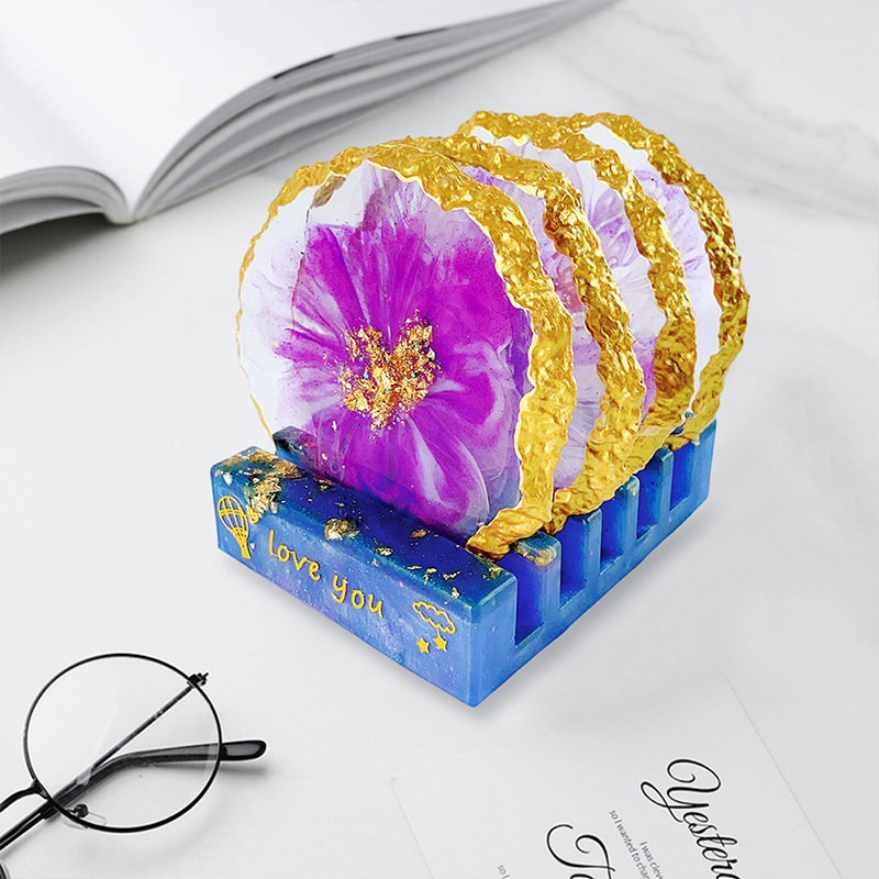 DM413 Drusy Coaster Resin Mold – обзор и цена Resin Craft Ideas