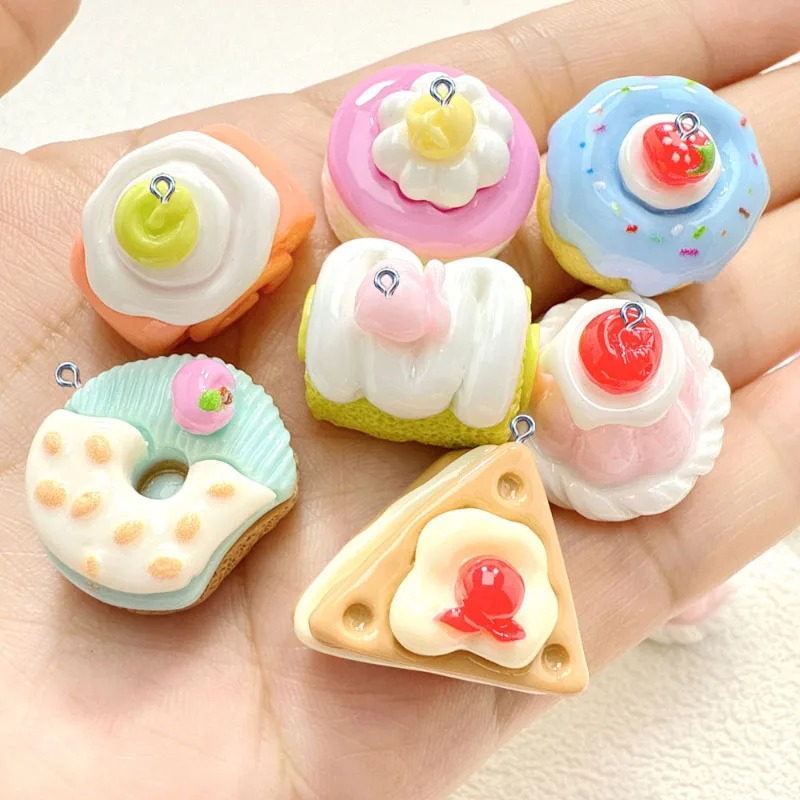10Pcs Mini Simulated Cute Cake – обзор и цена Resin Craft Material