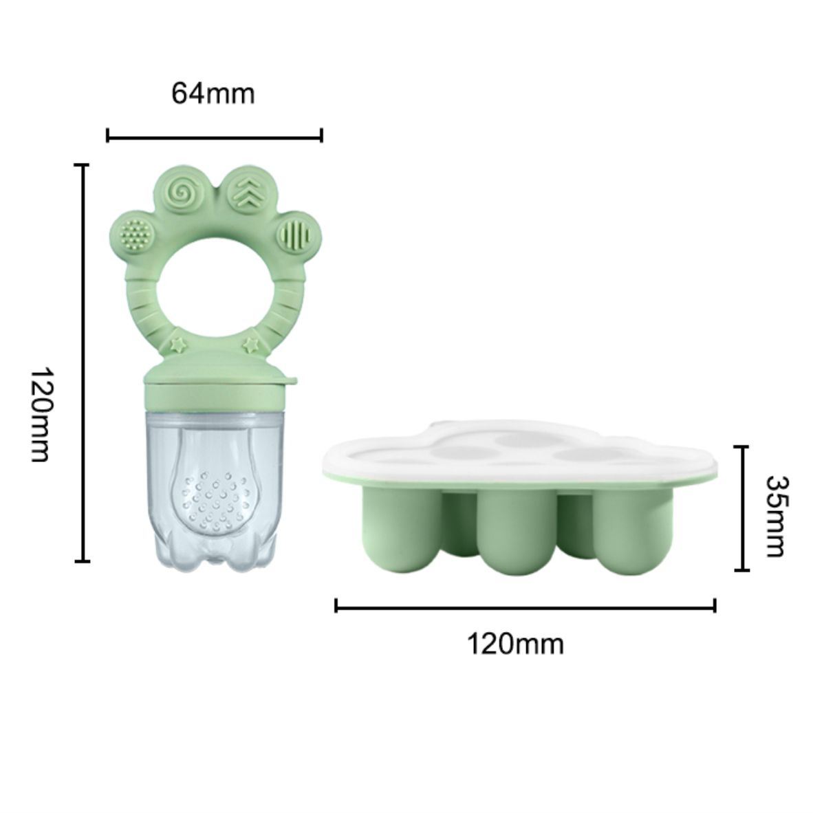 Baby Fruit Food Feeder & Freez – обзор и цена Silicone Mold Tray