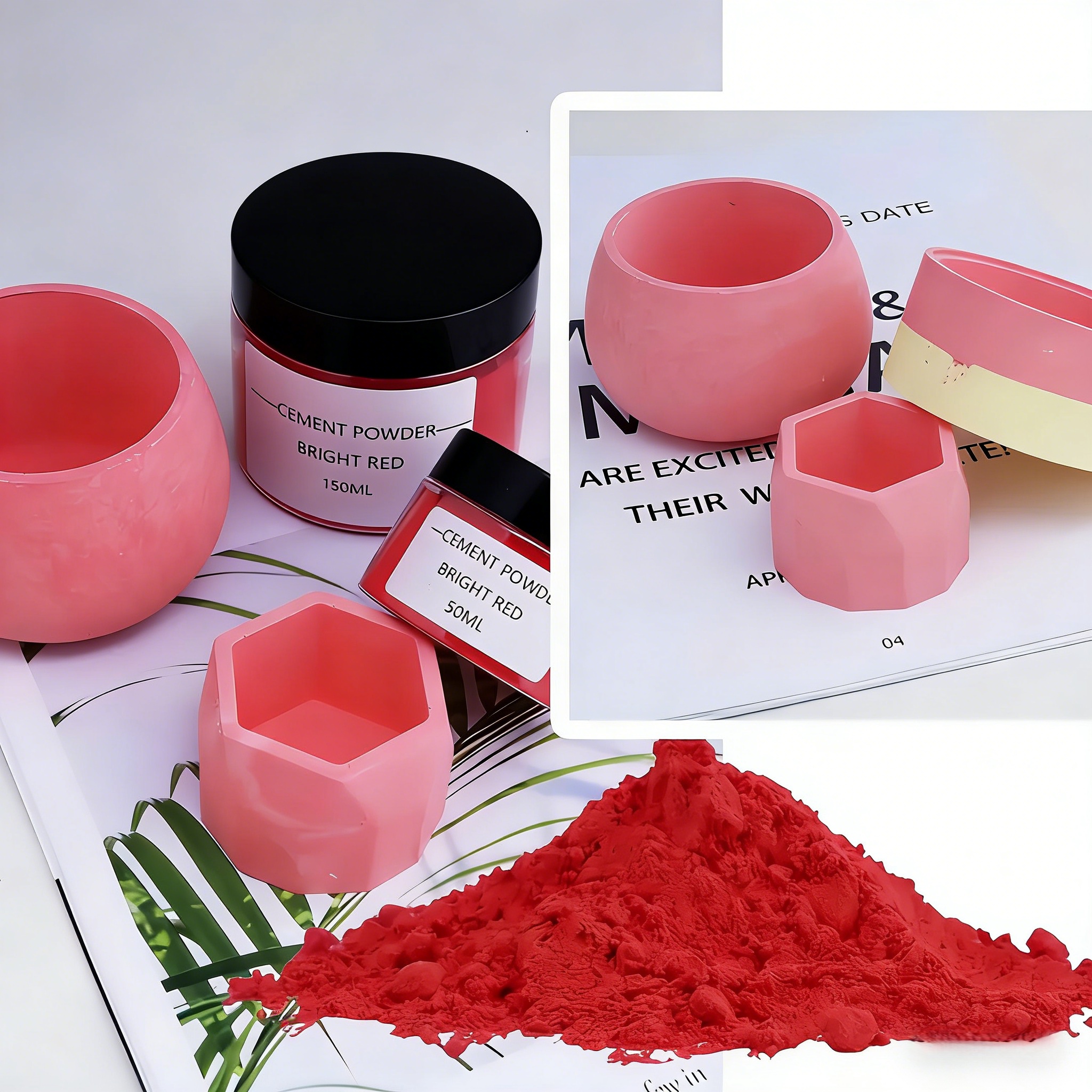 6-Color Gypsum Cement Pigment  – обзор и цена Resin Pigment Set