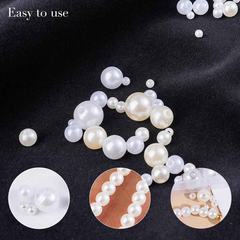 800pcs Artificial Faux Pearl R – обзор и цена Resin Craft Kit