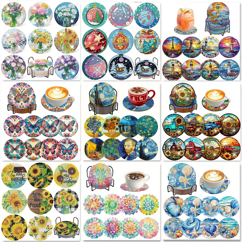 8-Piece Set of Diamond Paintin – обзор и цена Resin Craft Kit