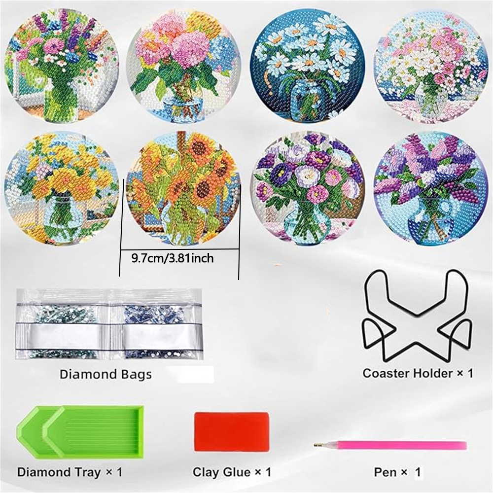8-Piece Set of Diamond Paintin – обзор и цена Resin Craft Kit