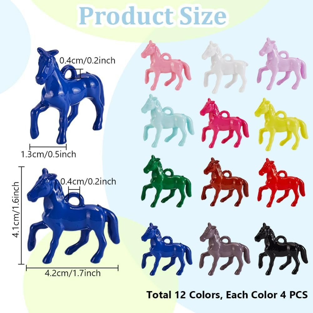 48pcs Opaque Acrylic Pendants  – обзор и цена Resin Craft Kit