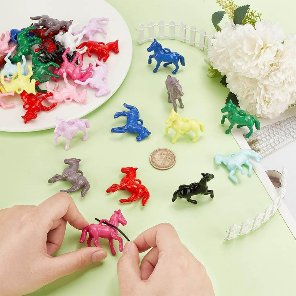 48pcs Opaque Acrylic Pendants  – обзор и цена Resin Craft Kit