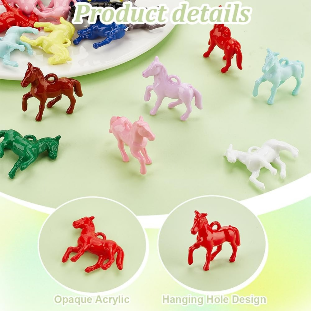 48pcs Opaque Acrylic Pendants  – обзор и цена Resin Craft Kit