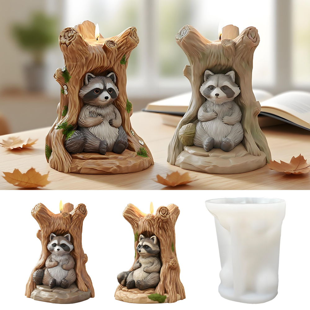 LZ119 New Styles Raccoon Stump – обзор и цена Resin Craft Ideas