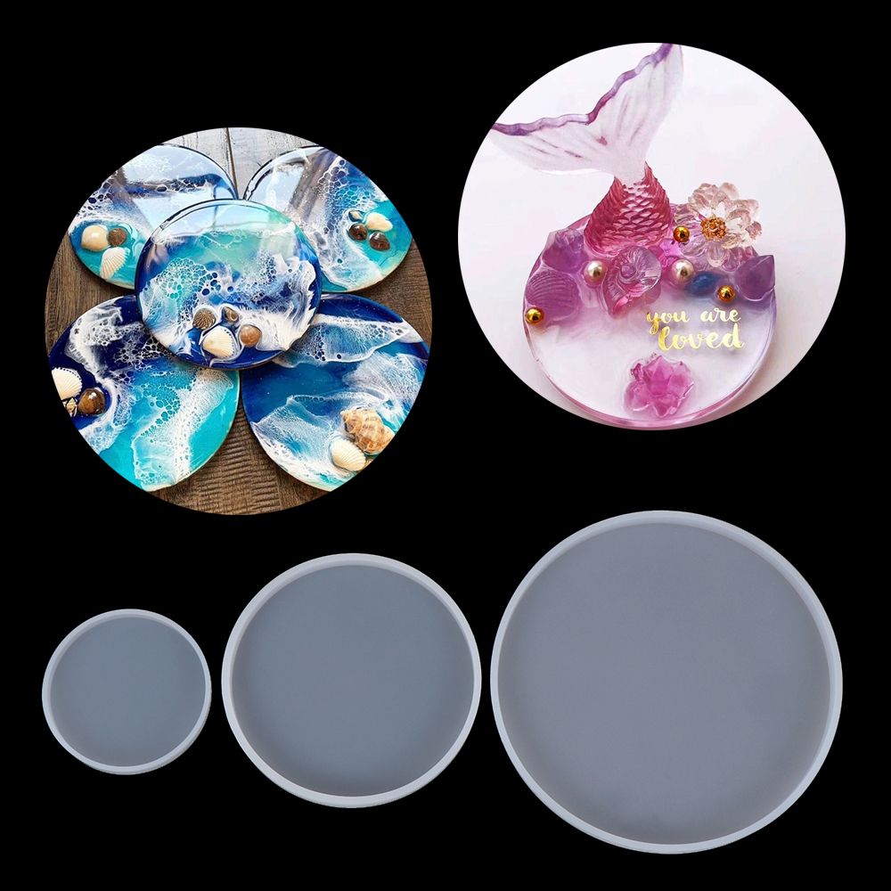 DIY Craft Silicone Fluid Arts  – обзор и цена Coaster Mold Round