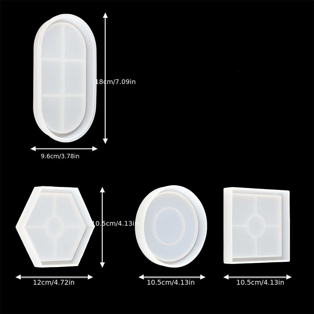 4pcs/Set Storage Tray Coaster  – обзор и цена Coaster Mold Round
