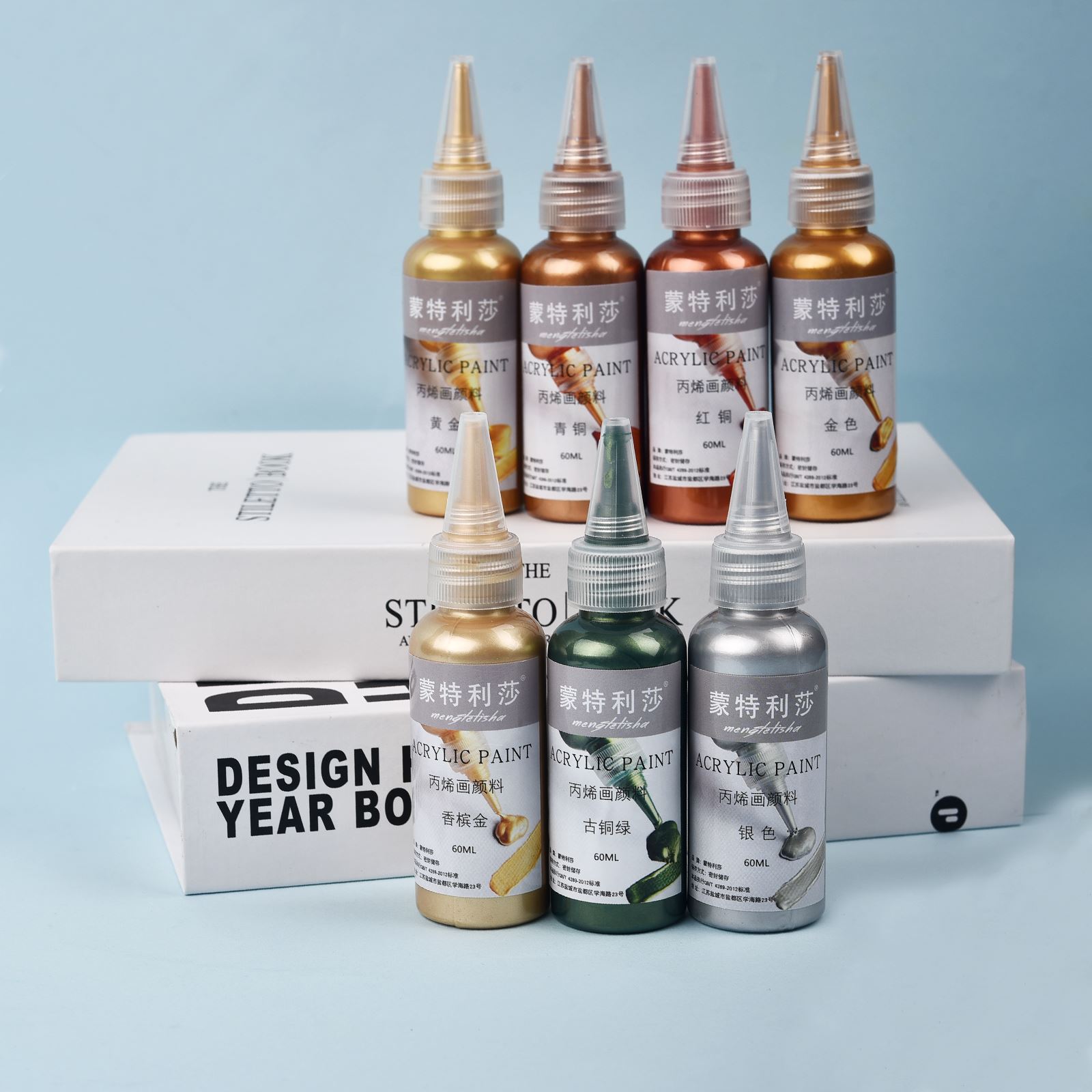 7 Colors 60ml/Bottle Metallic  – обзор и цена Resin Pigment Set