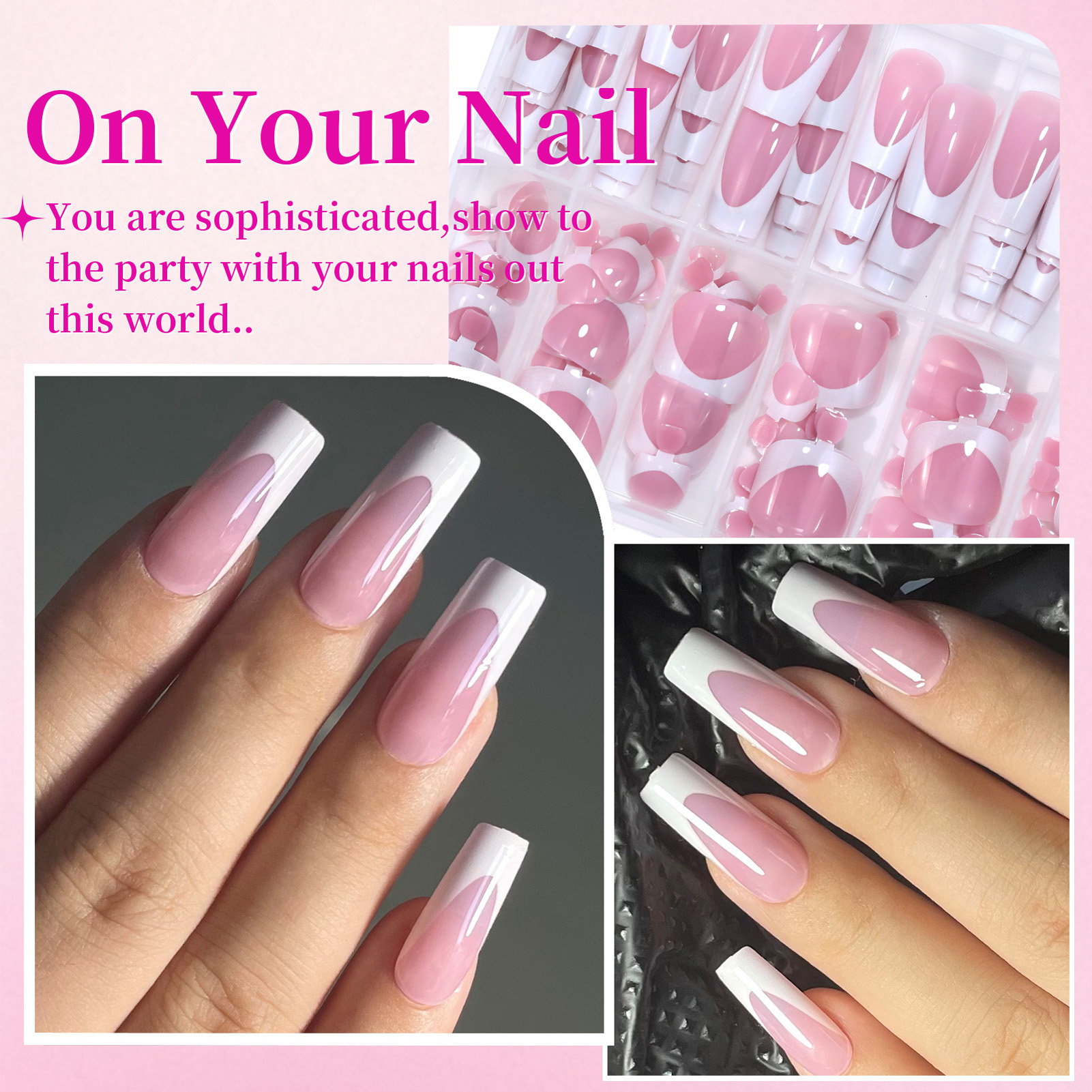 288PCS French Fake Nails Toena – обзор и цена Resin Craft Kit