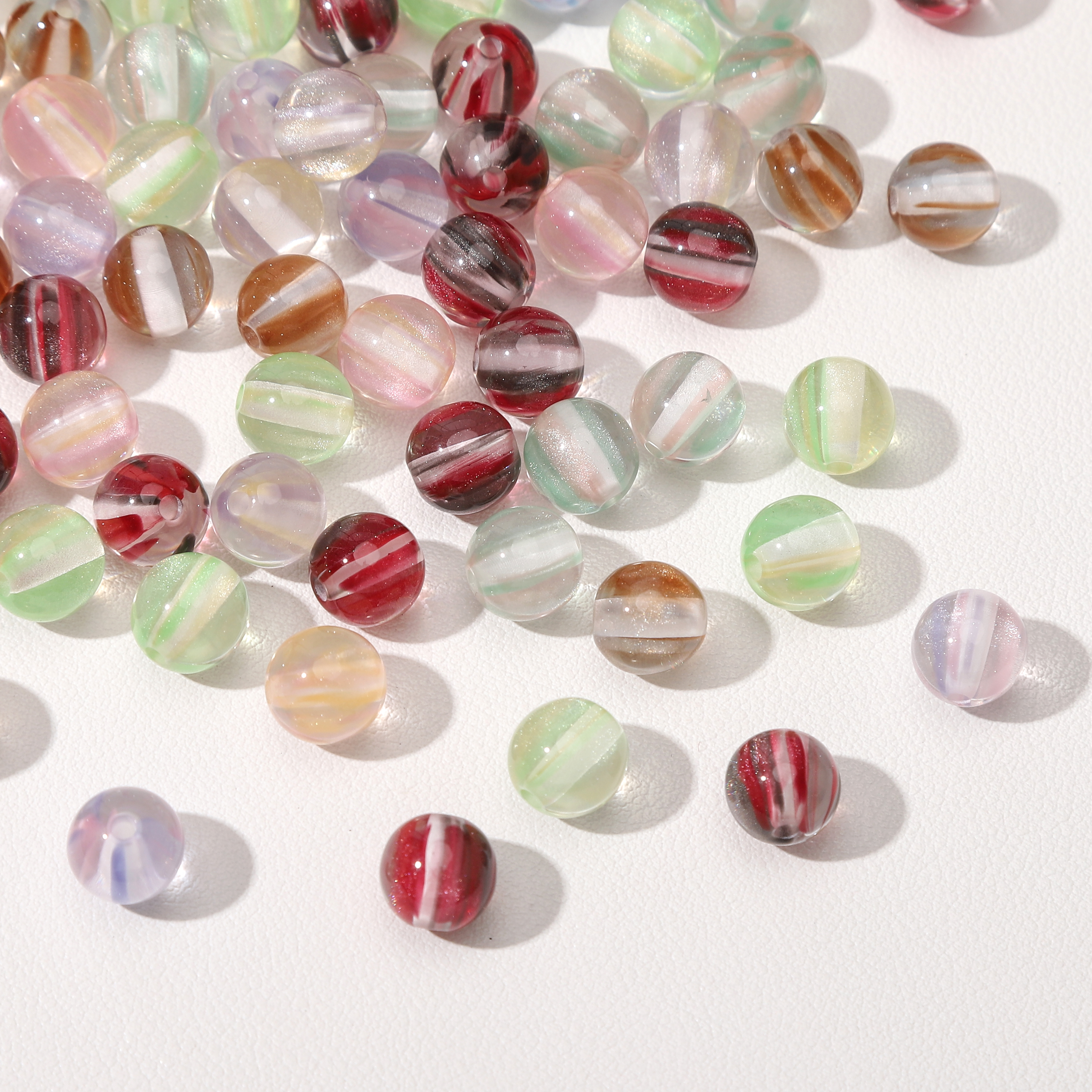 8mm 100Pcs Colorful Round Resi – обзор и цена Resin Craft Material