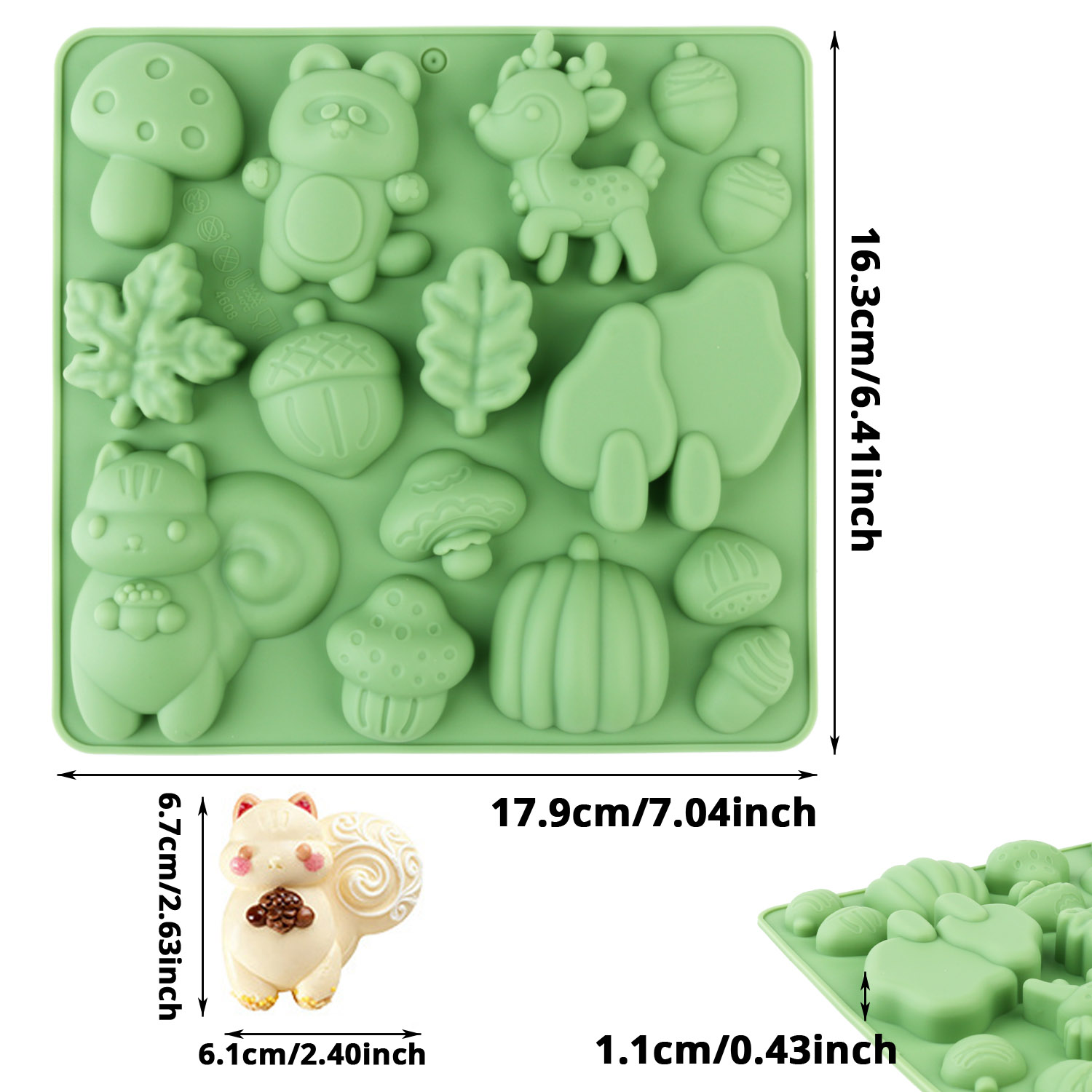 1 Silicone Cake Mold in the Sh – обзор и цена Resin Craft Material