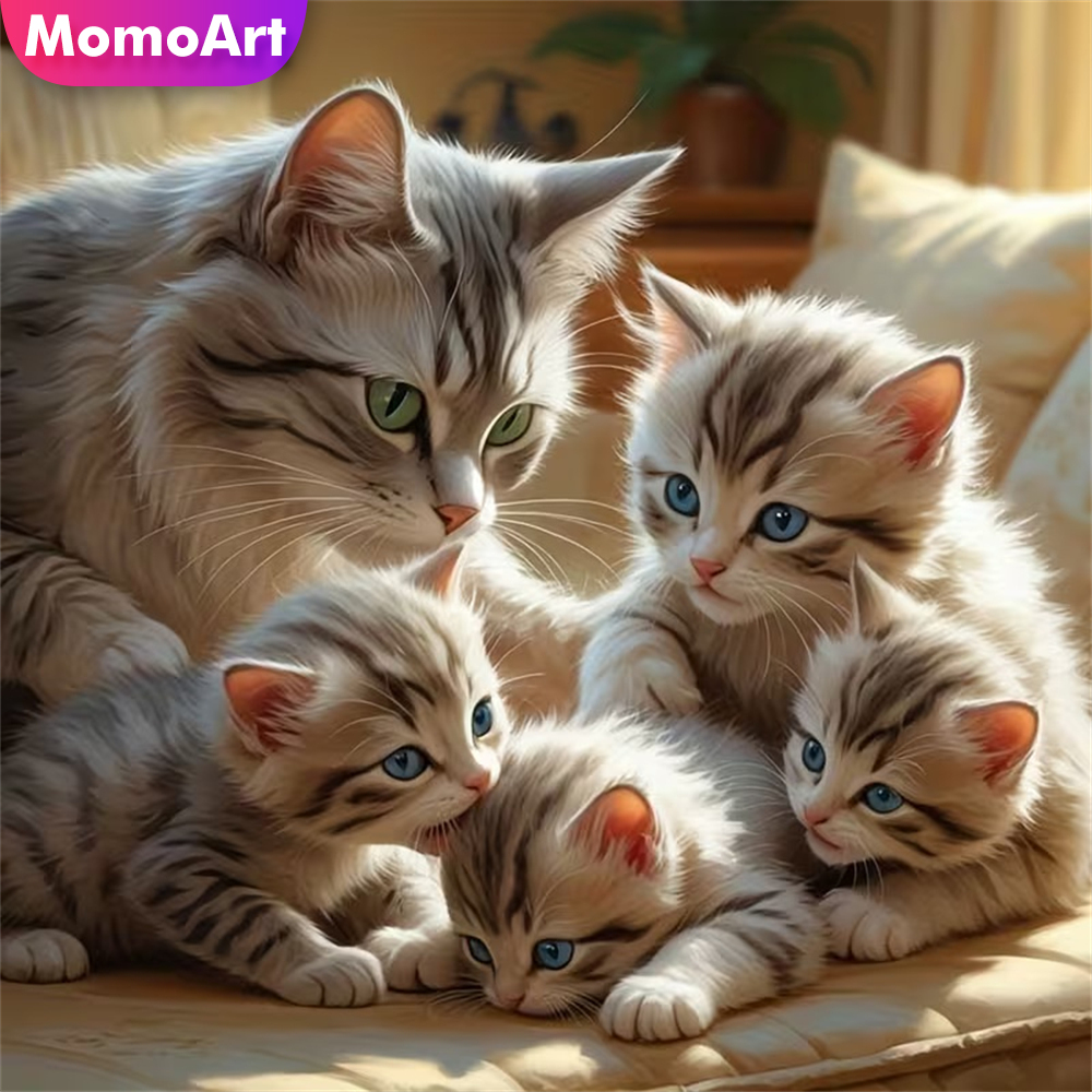 Momoart DIY Diamond Mosaic Cat – обзор и цена Resin Craft For Beginners