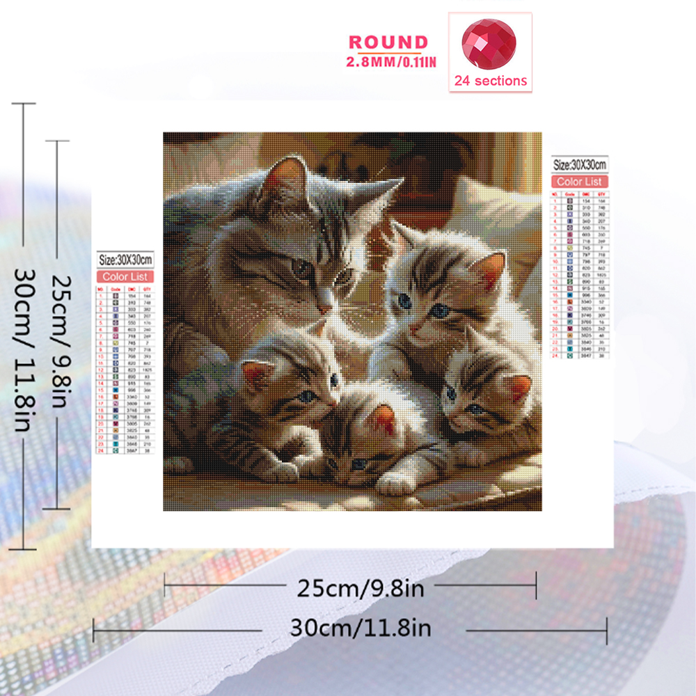 Momoart DIY Diamond Mosaic Cat – обзор и цена Resin Craft For Beginners