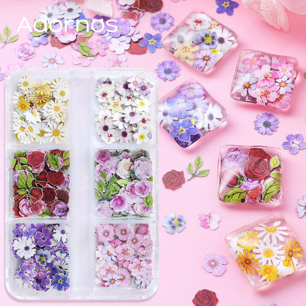 6 Grids Flowers Wood Pulp Chip – обзор и цена Resin Craft Ideas