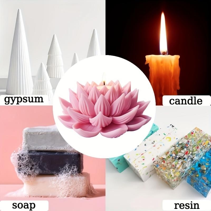 1PC Lotus Flower Candle Mold S – обзор и цена Resin Craft Ideas