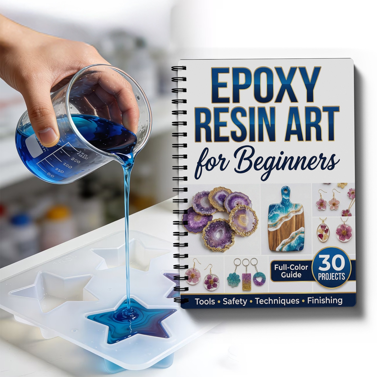 Epoxy Resin Art Book Guide Lea – обзор и цена Resin Craft For Beginners