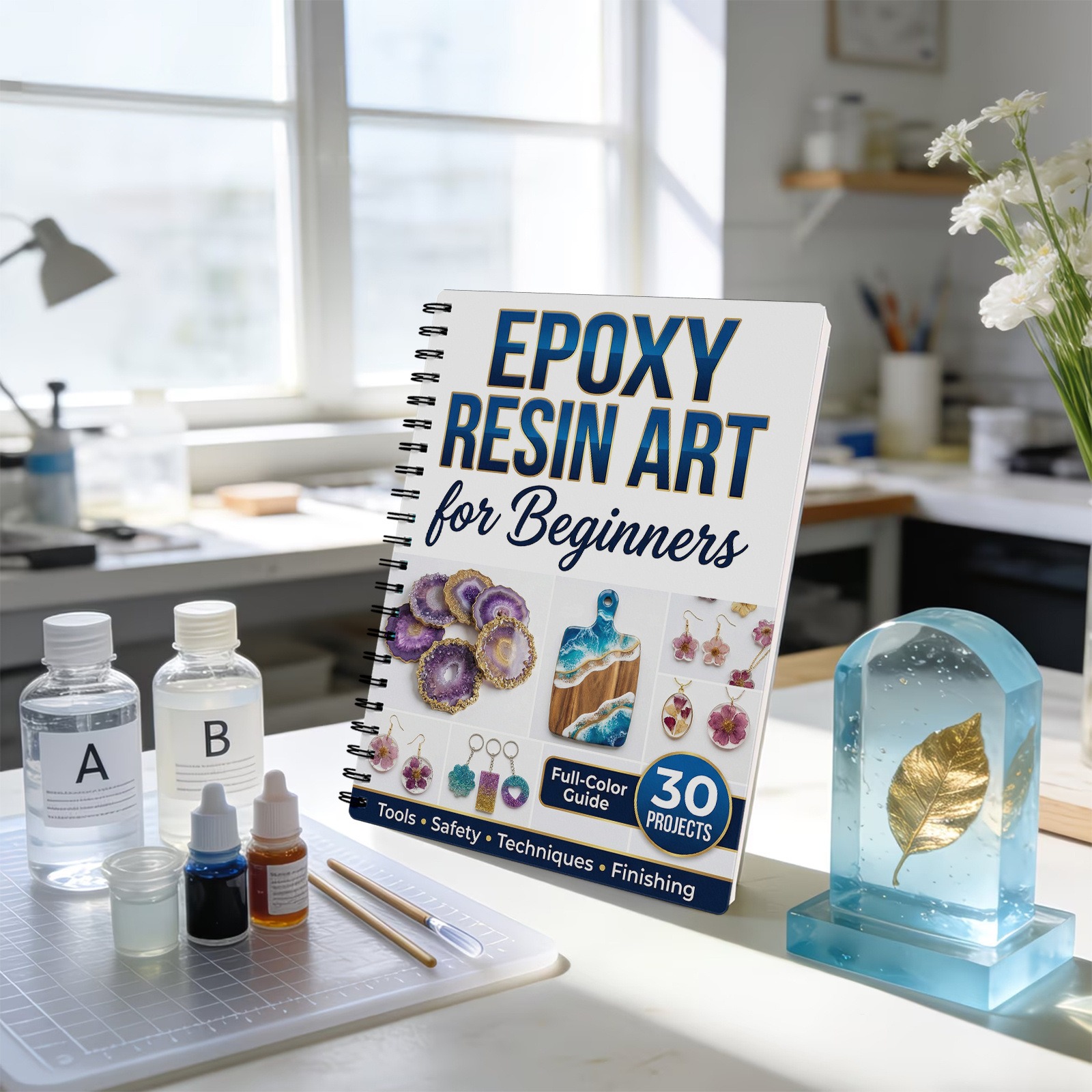 Epoxy Resin Art Book Guide Lea – обзор и цена Resin Craft For Beginners