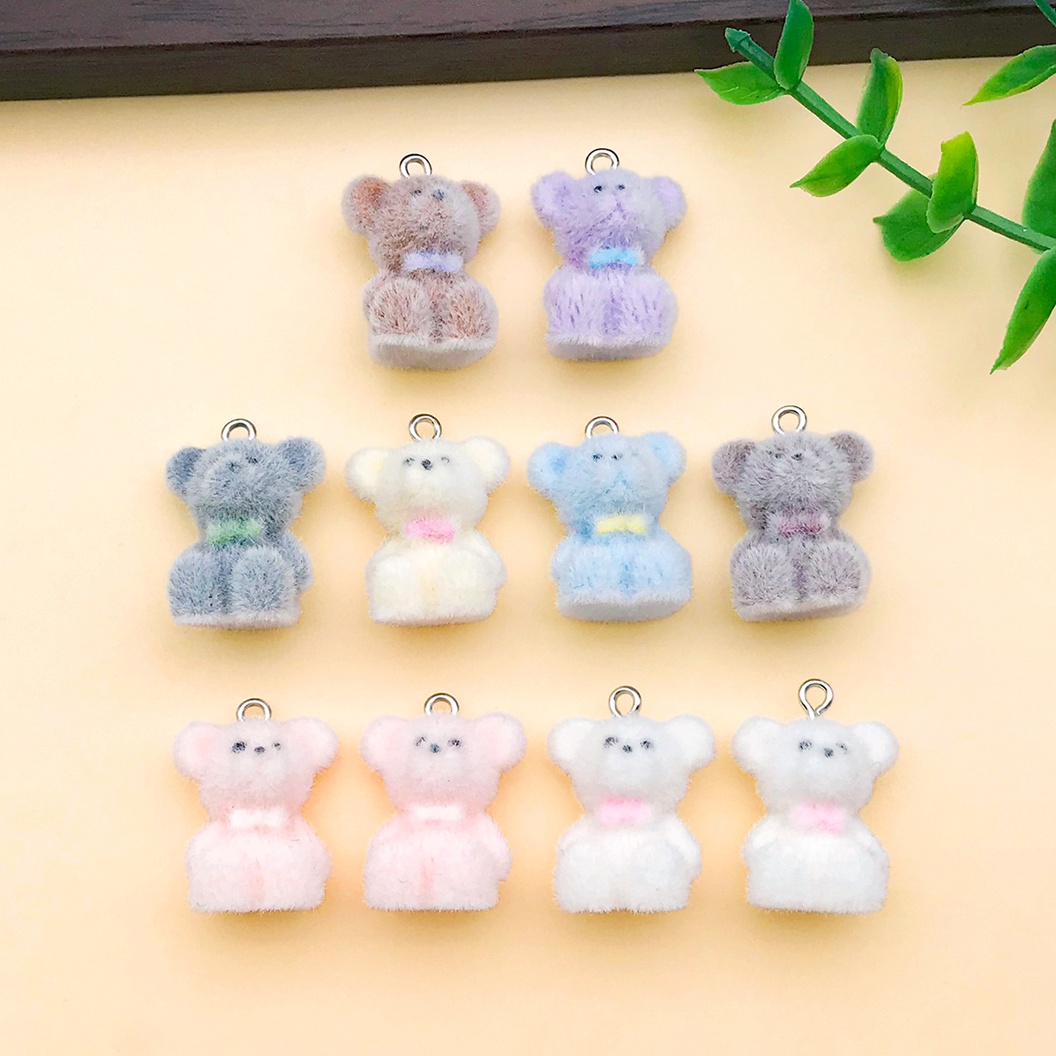 2/10pcs Resin Flocking Cute Li – обзор и цена Resin Craft Supplies