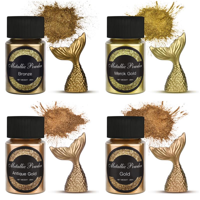 20 Ml Shimmer Metallic Gold Si – обзор и цена Resin Pigment Set