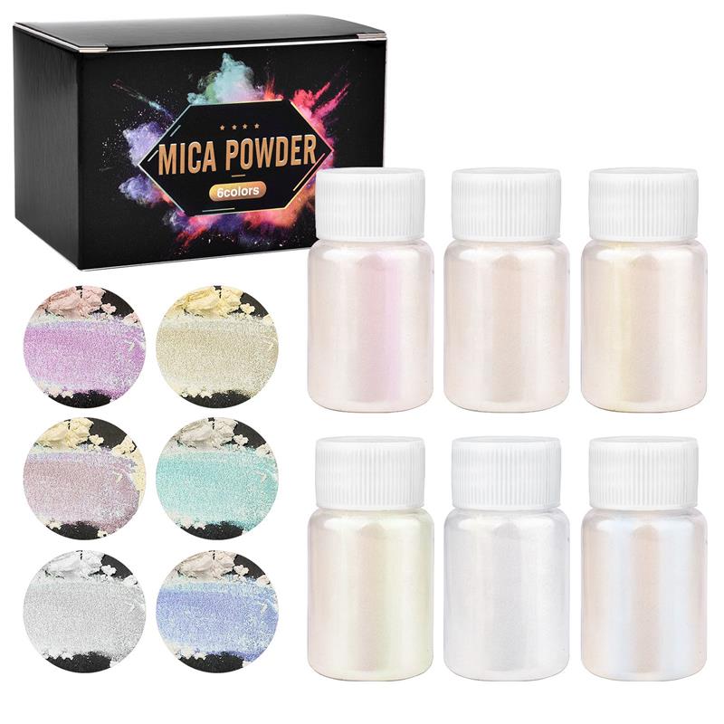 6 Pcs-Set Epoxy Resin Dye Mica – обзор и цена Resin Pigment Set